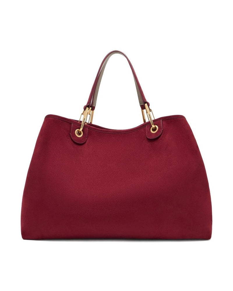 Emporio Armani Suede Large Myea Shopper in Imitation Glam Steals