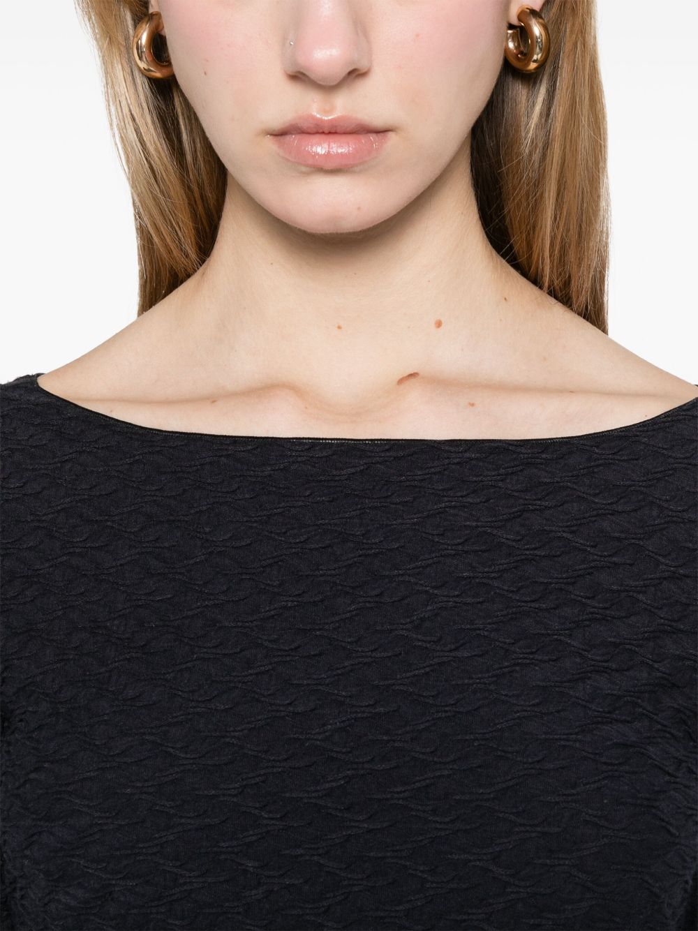 Emporio Armani Textured Top Glam Steals