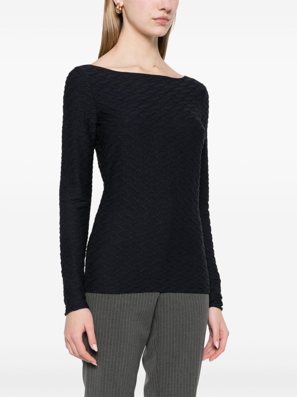 Emporio Armani Textured Top Glam Steals