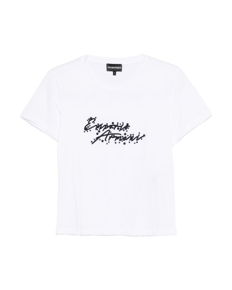 Emporio Armani White Polo T-shirt Glam Steals