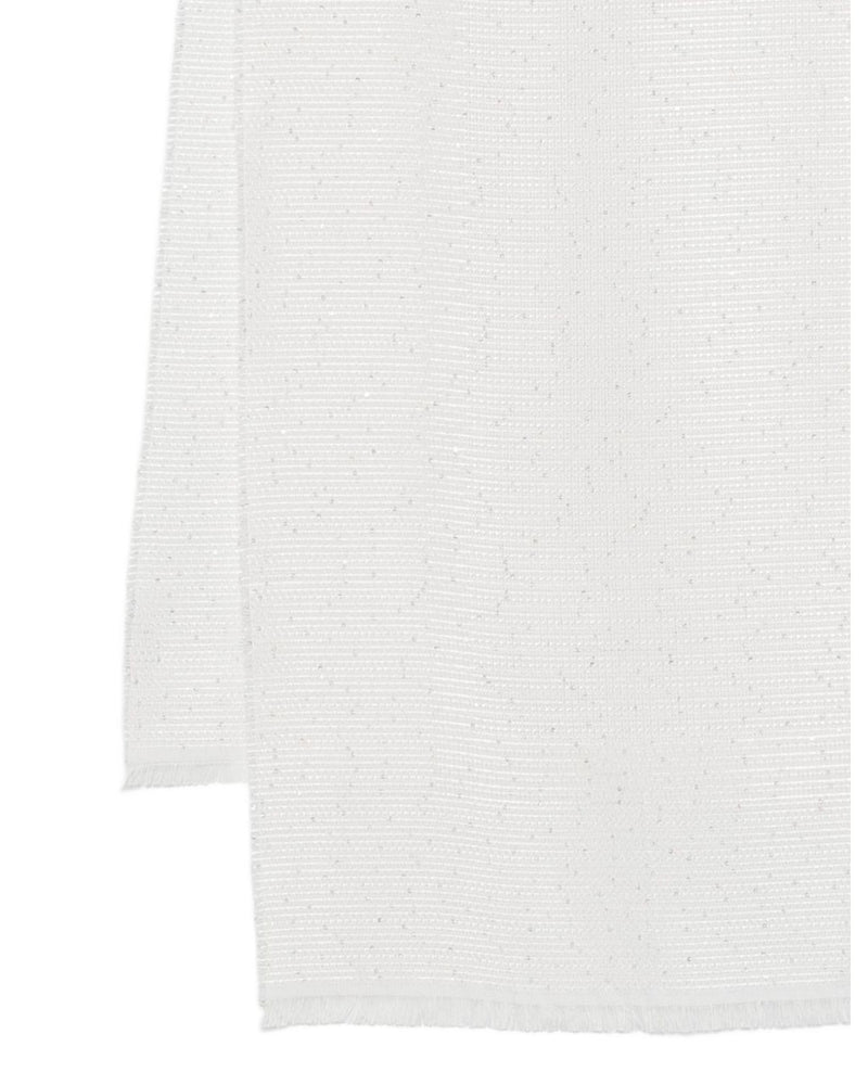 Emporio Armani White Scarf Glam Steals