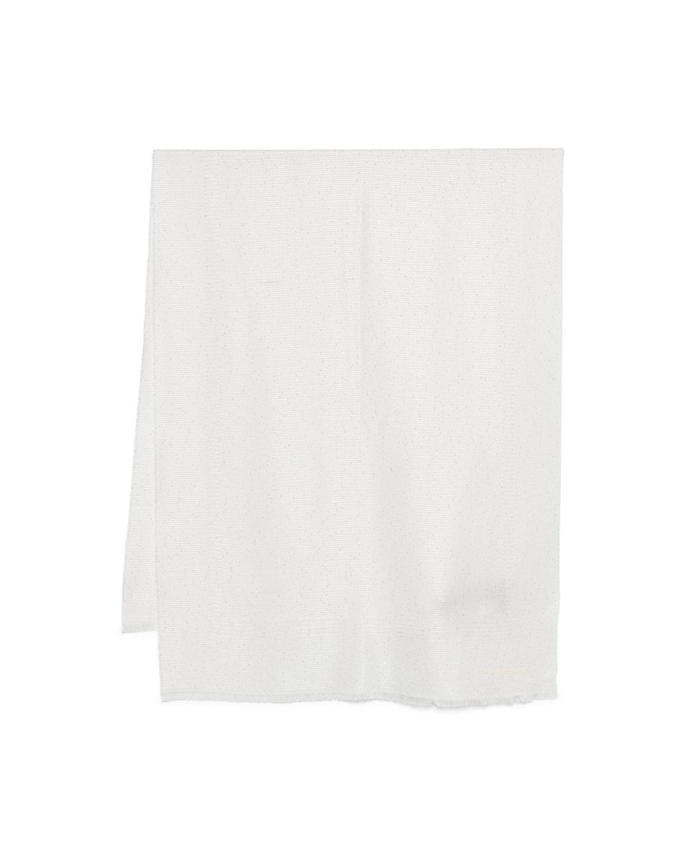 Emporio Armani White Scarf Scarves & Shawls