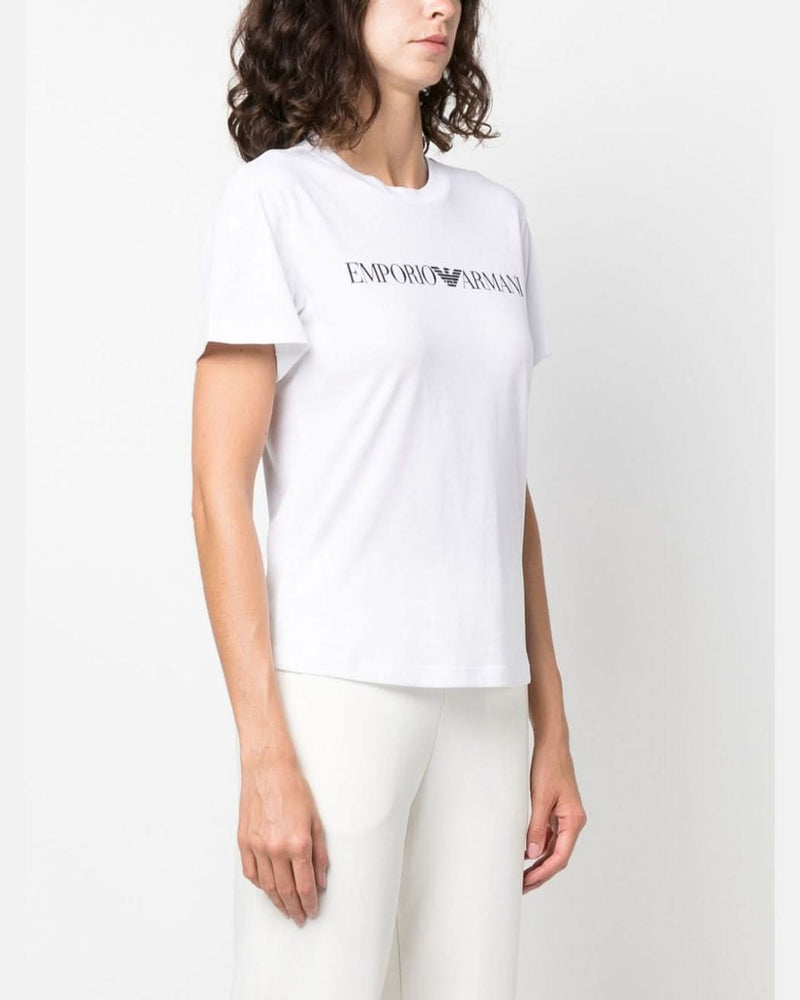 Emporio Armani White T-shirt Polo Glam Steals