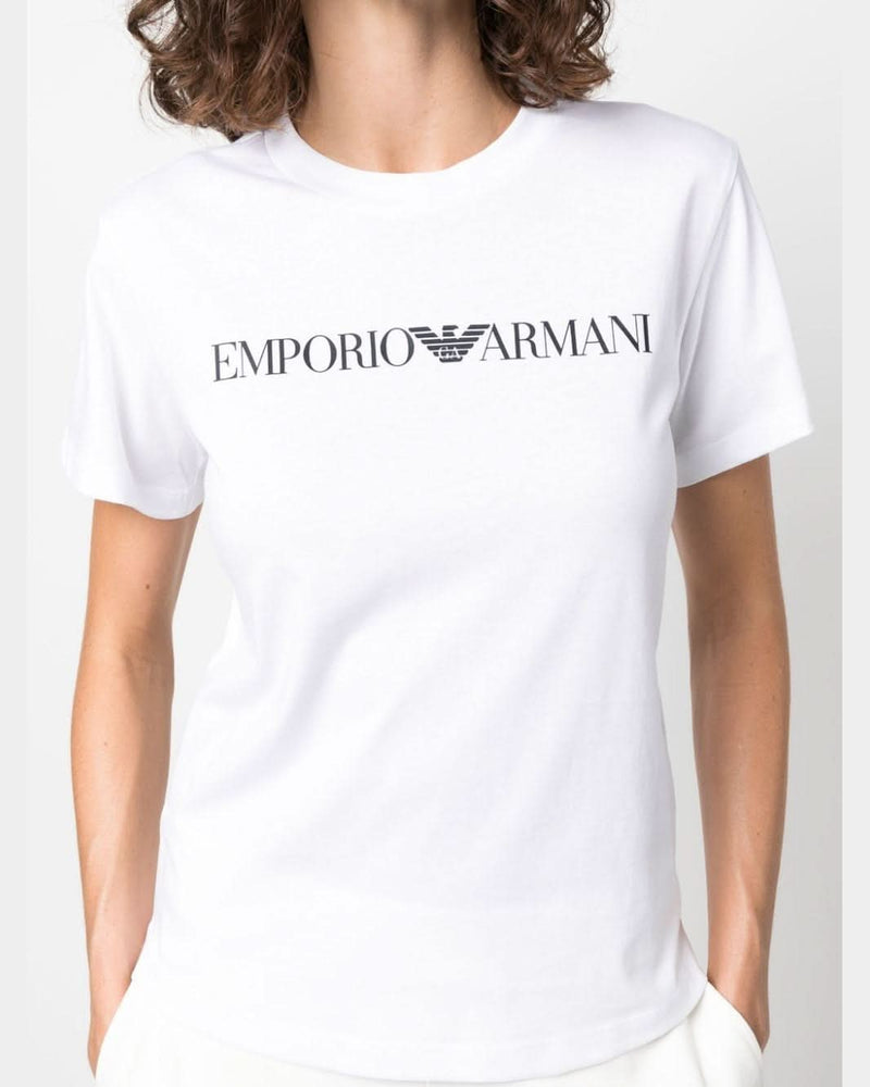 Emporio Armani White T-shirt Polo Glam Steals