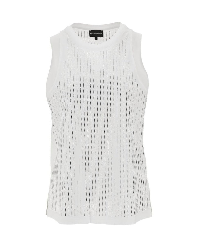 Emporio Armani White Top Topwear