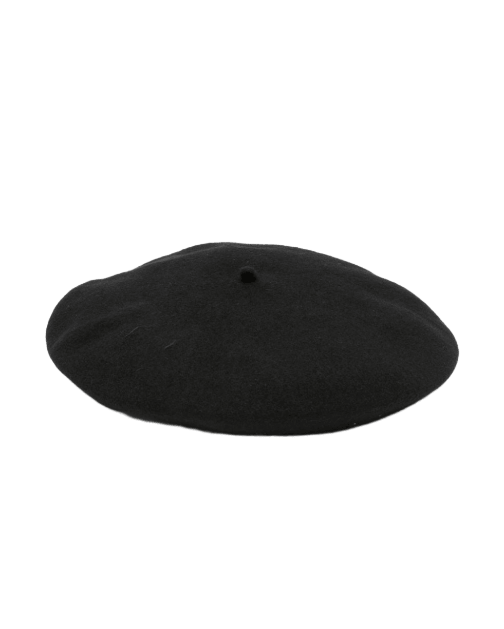 Emporio Armani Wool Beret with Micro Studded Logo Glam Steals
