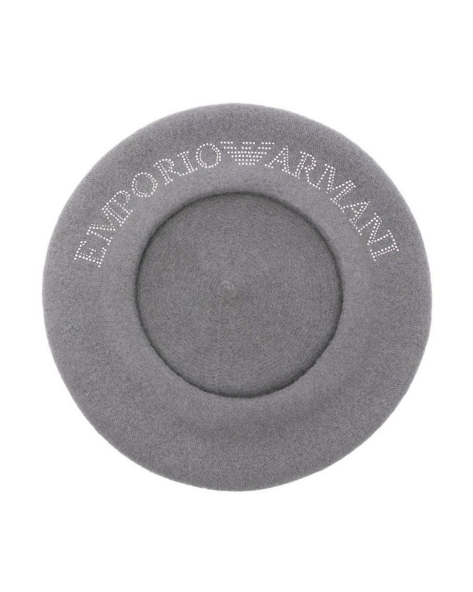 Emporio Armani Wool Embellished Beret Glam Steals