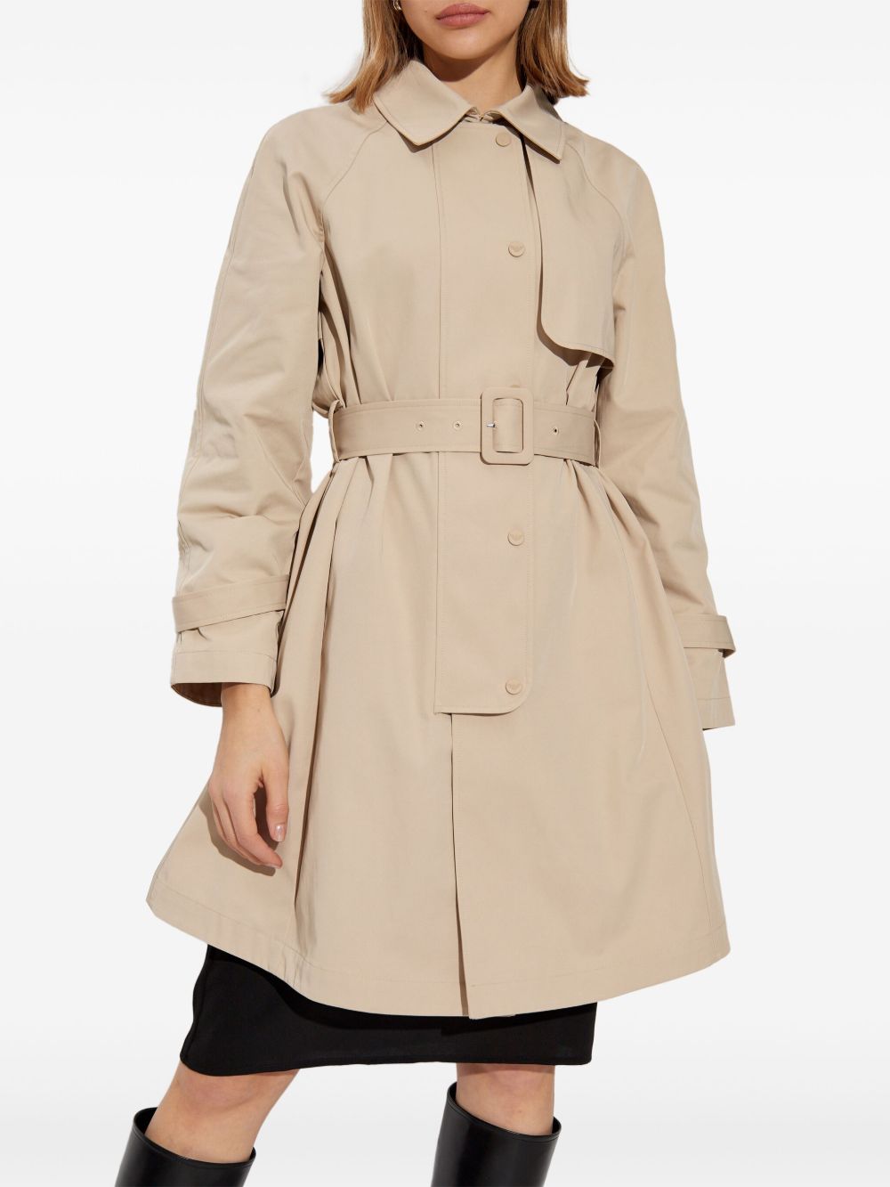 Emporio Armani waterproof trench coat Glam Steals