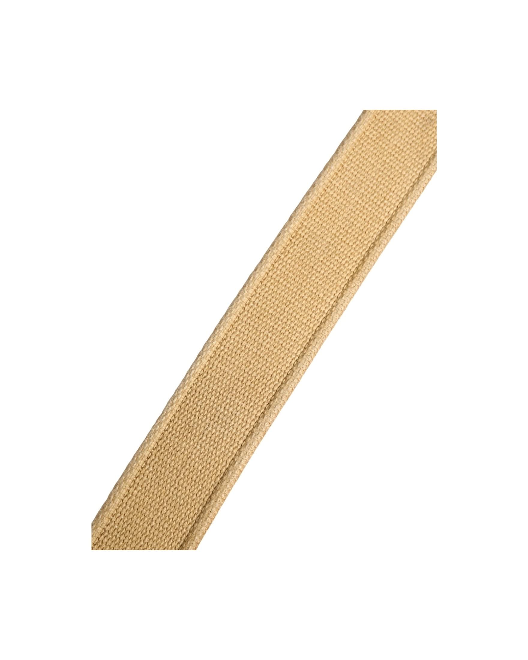 Ermanno Scervino Beige Canvas Embellished Metal Buckle Belt 