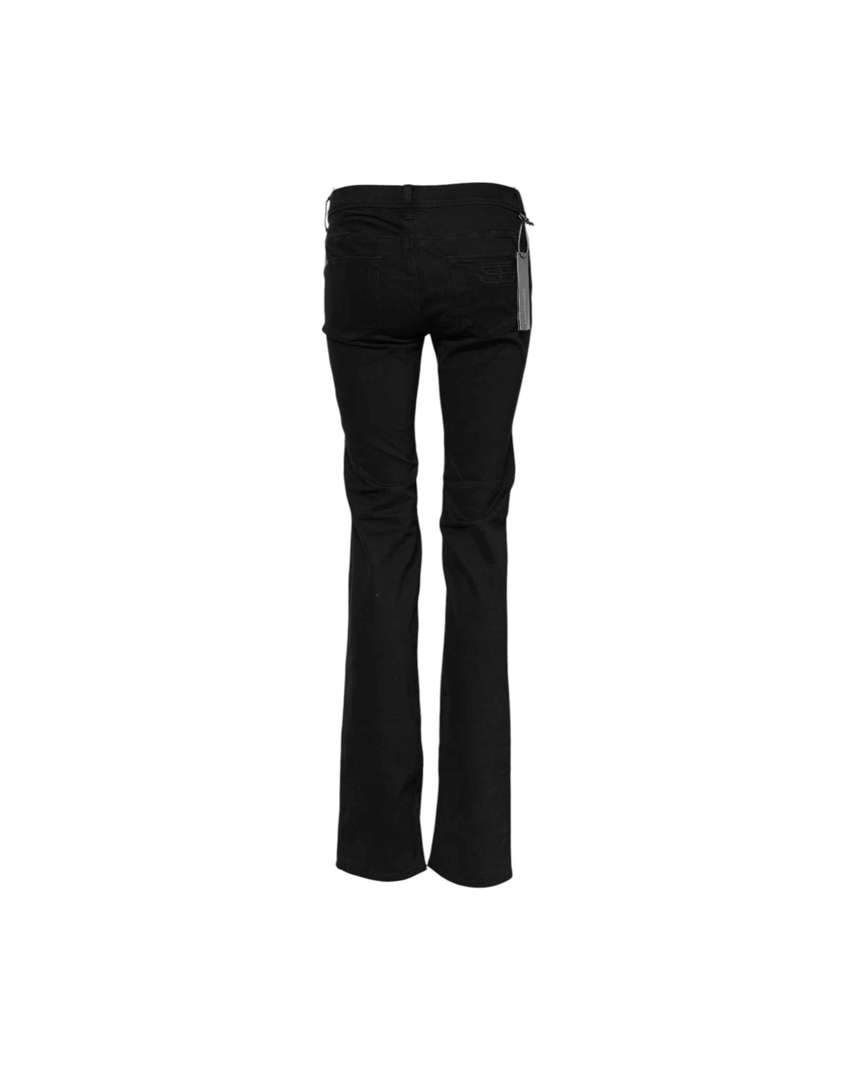 Ermanno Scervino Black Cotton Stretch Flared Bootcut Denim Jeans Glam Steals