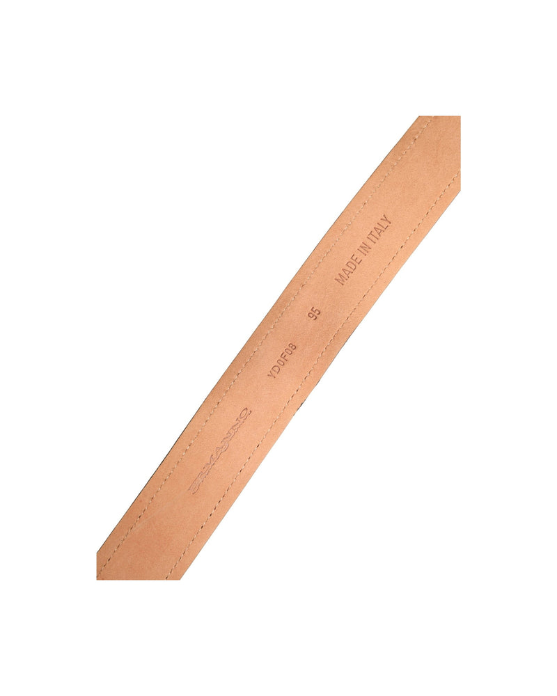 Ermanno Scervino Black Wool Cotton Logo Metal Buckle Belt Glam Steals