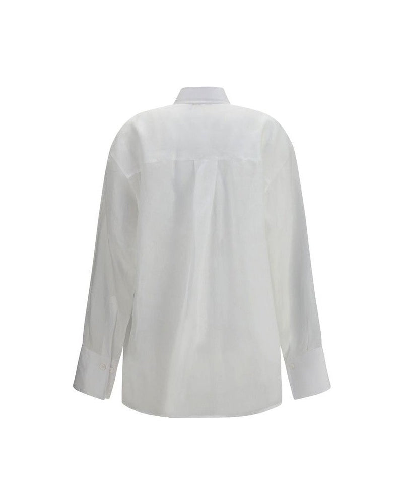 Ermanno Scervino White Ramie Shirt 
