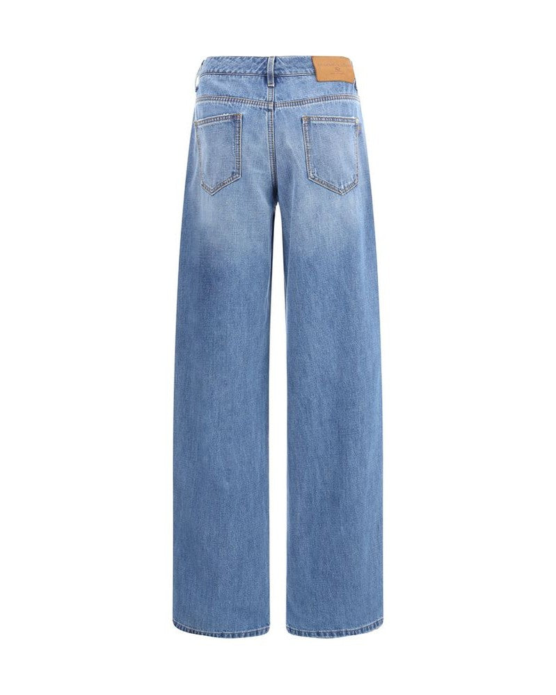 Ermanno Scervino Wide Leg Jeans Glam Steals