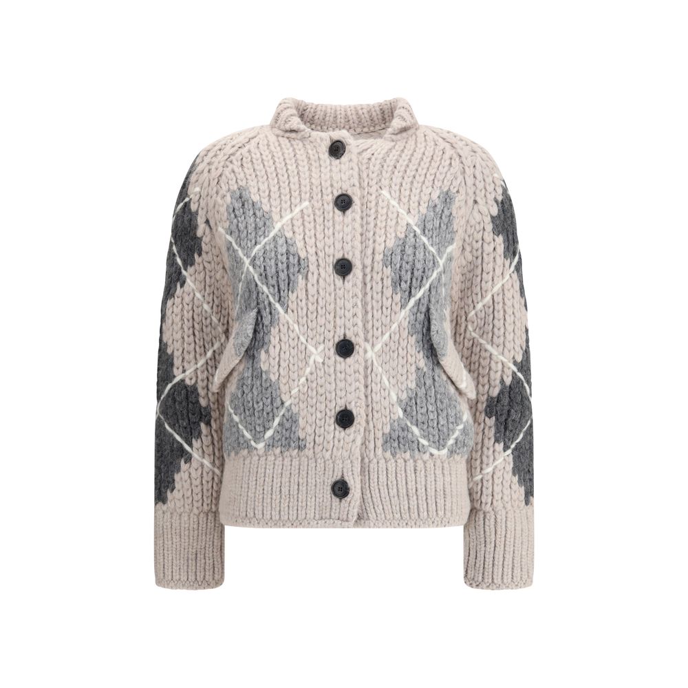 Ermanno Scervino Wool Argyle Patterned Cardigan Glam Steals