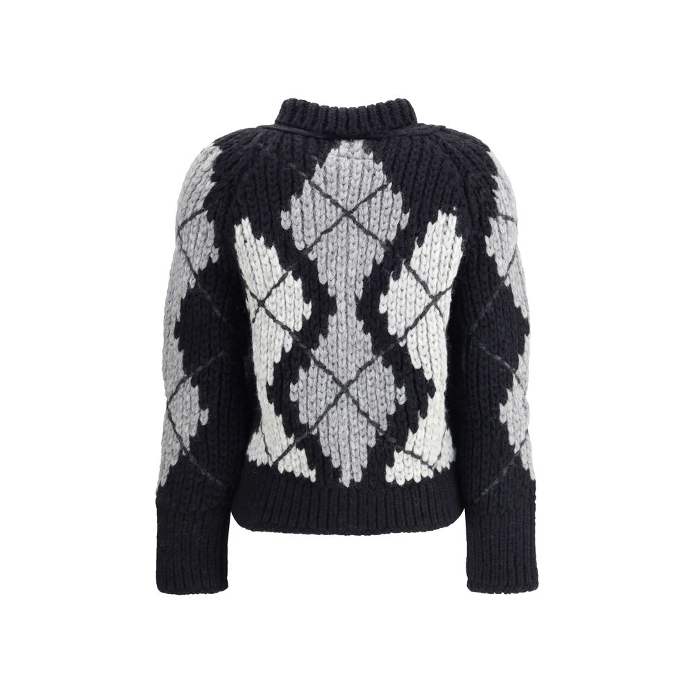 Ermanno Scervino Wool Argyle Patterned Cardigan Glam Steals