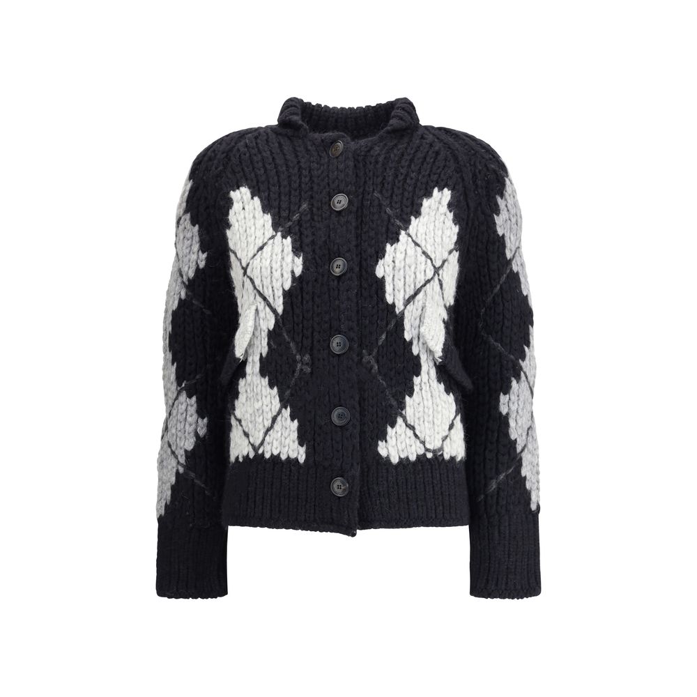 Ermanno Scervino Wool Argyle Patterned Cardigan Glam Steals