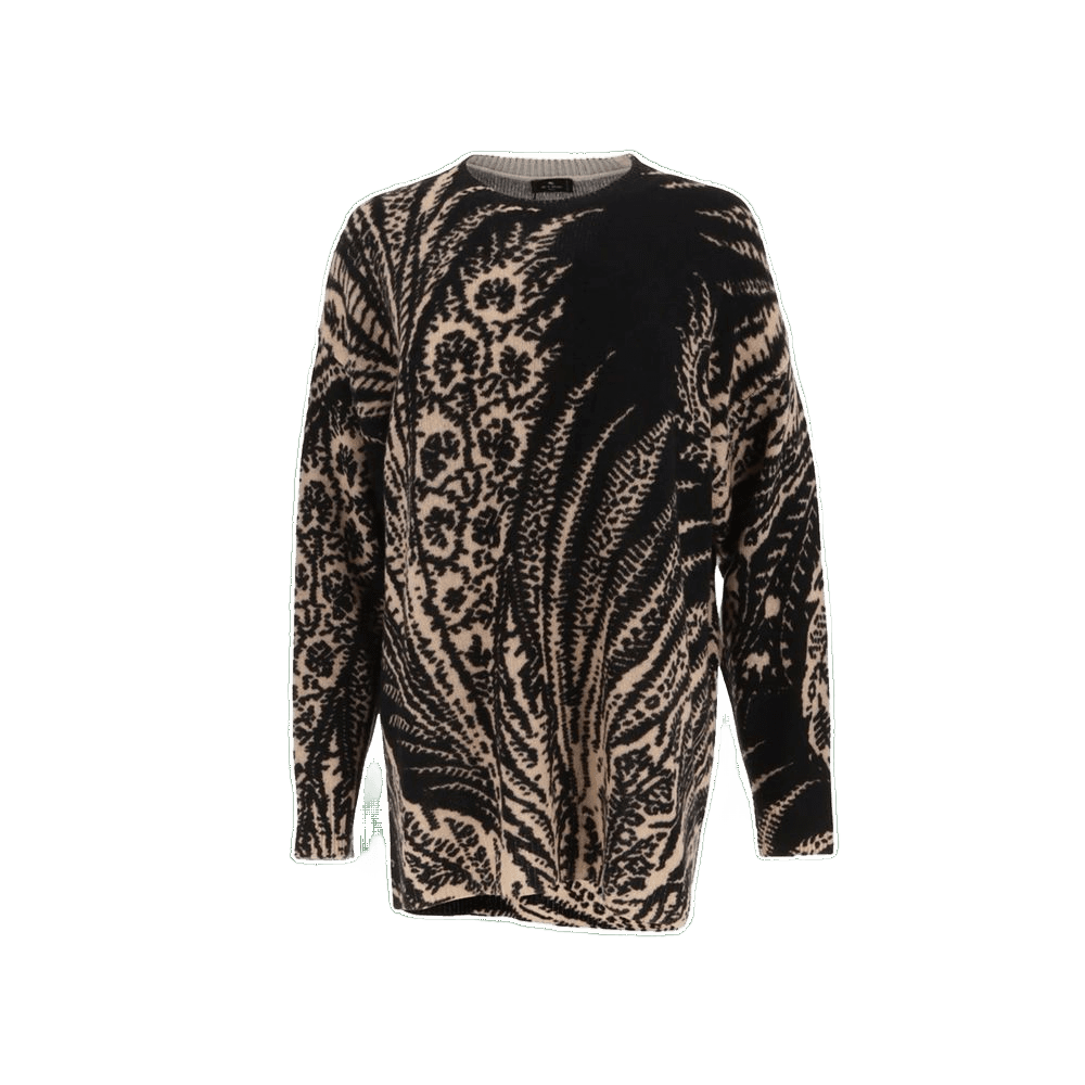 Etro Black Wool Sweatshirt