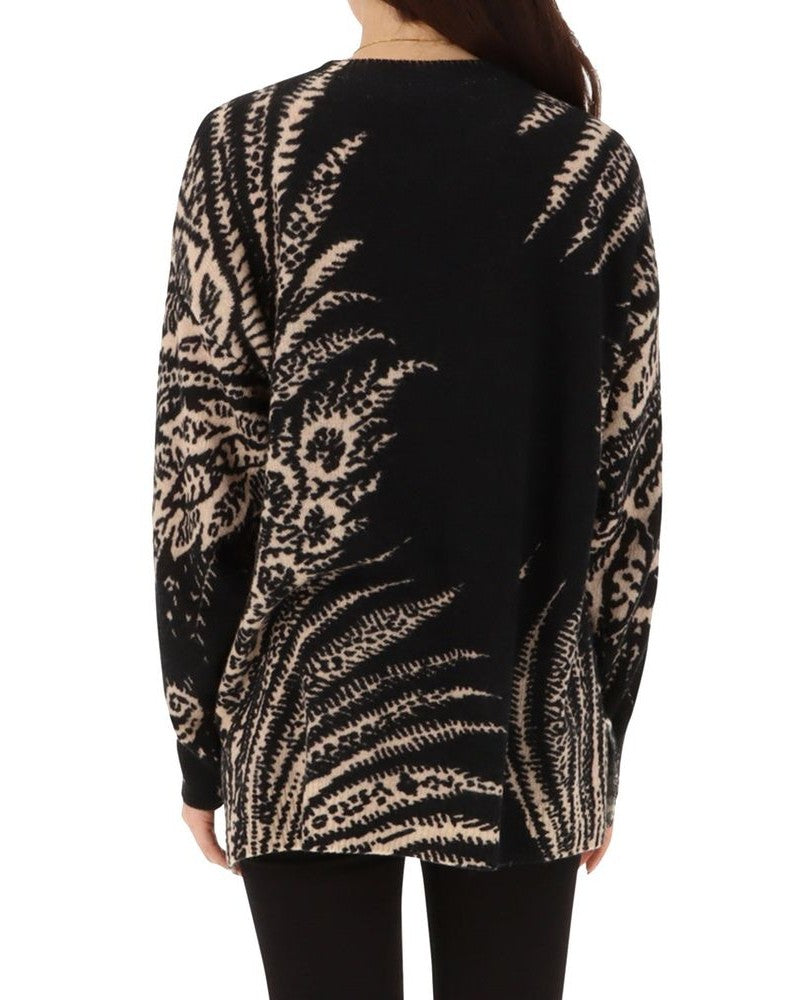 Etro Black Wool Sweatshirt Glam Steals