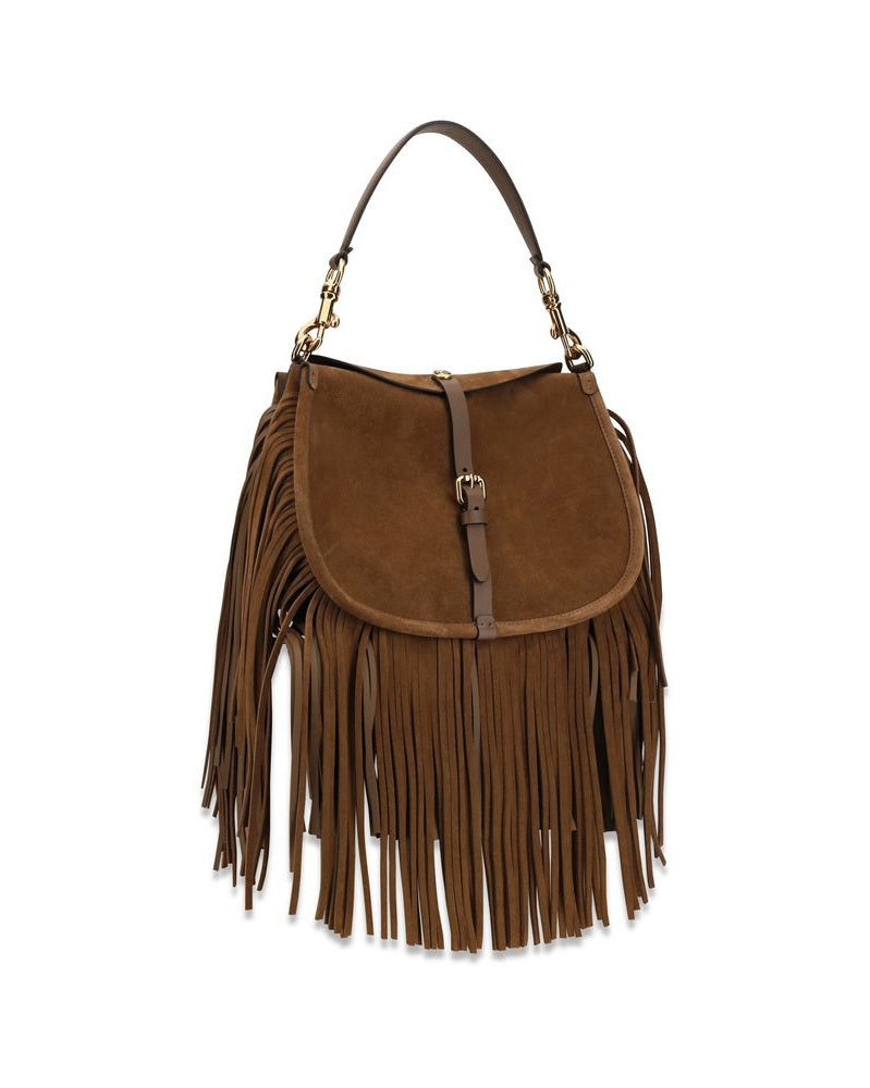 Etro Brown Calf Leather Bos Taurus Shoulder Bag 
