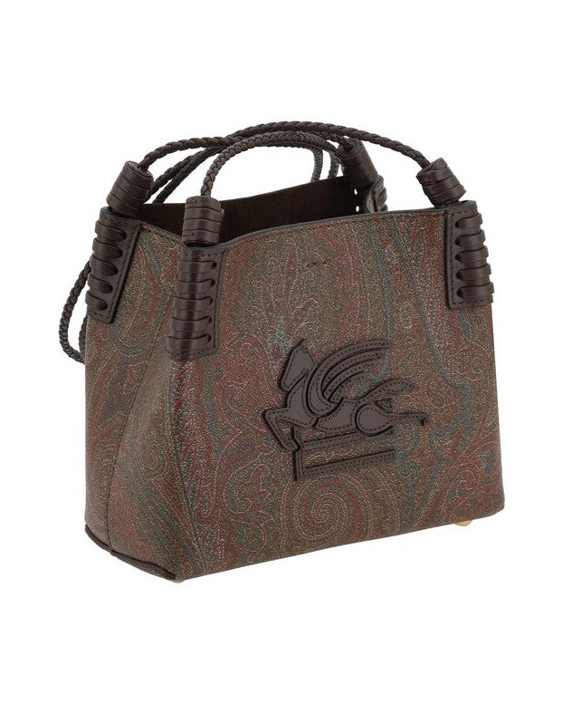 Etro Brown Fabric Handbag Glam Steals