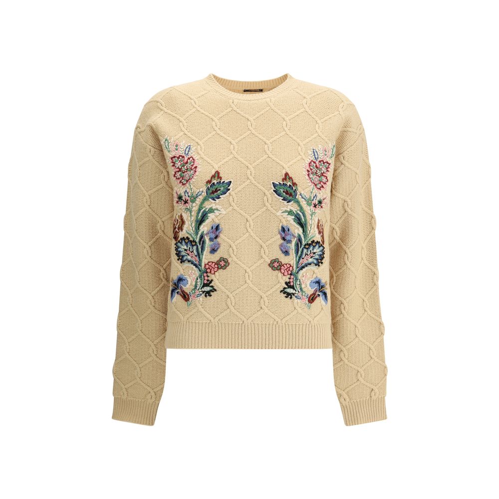 Etro Floral Embroidery Sweater Glam Steals