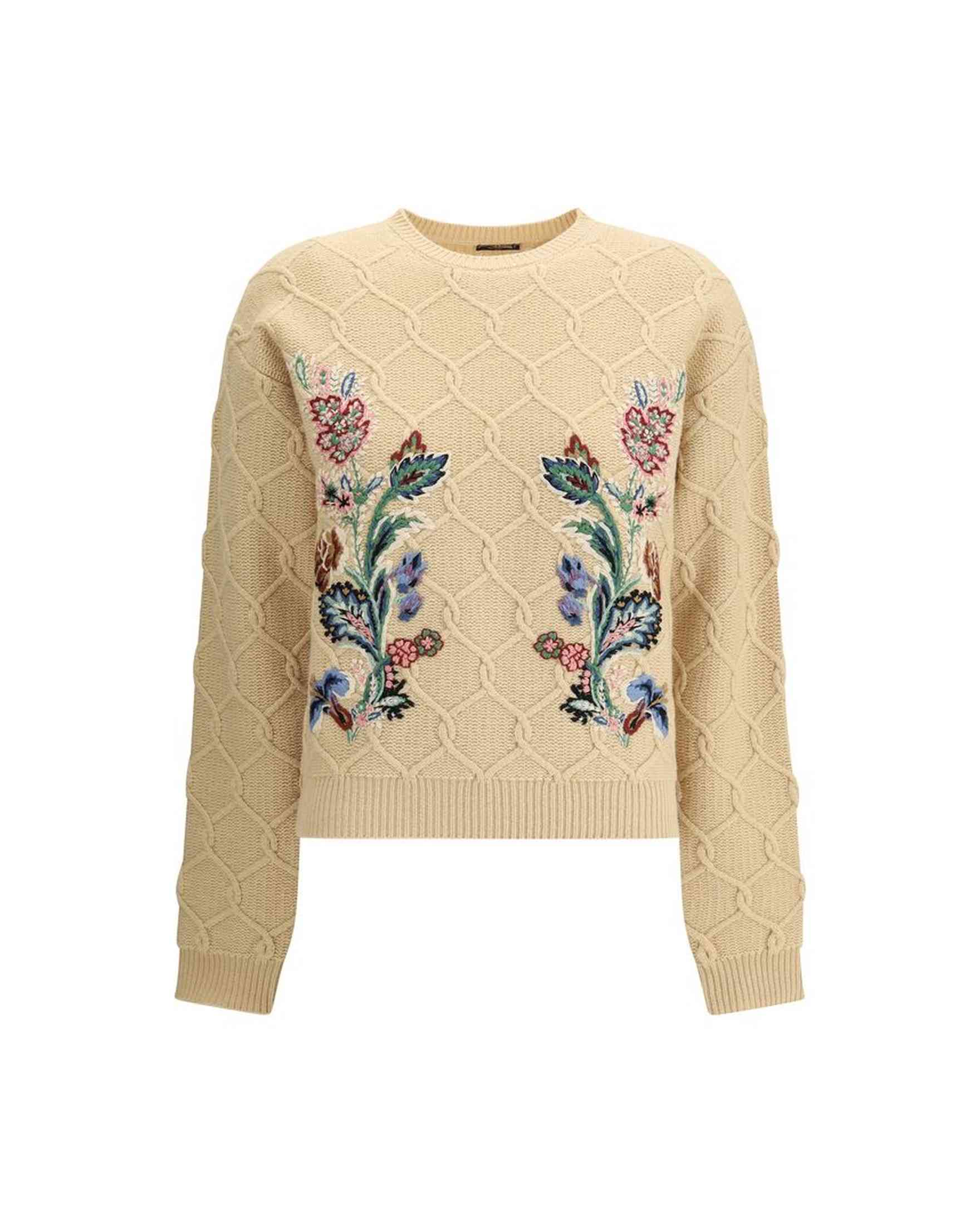 Etro Floral Embroidery Sweater Glam Steals