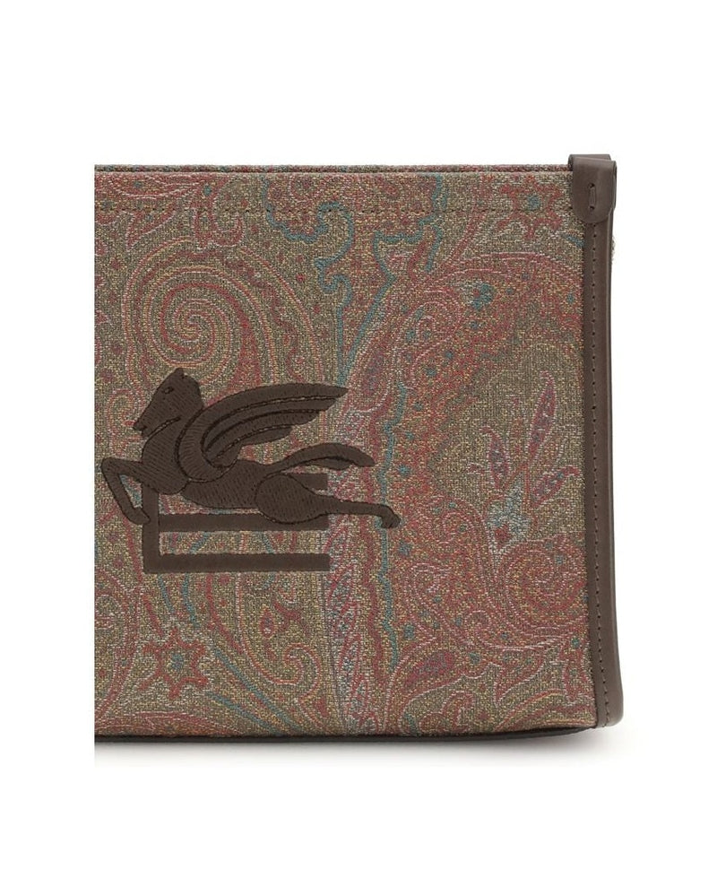 Etro Multicolor Cotton Clutch Bag Glam Steals