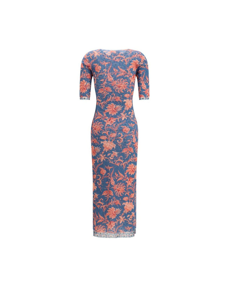 Etro Multicolor Polyamide Casual Dress Glam Steals