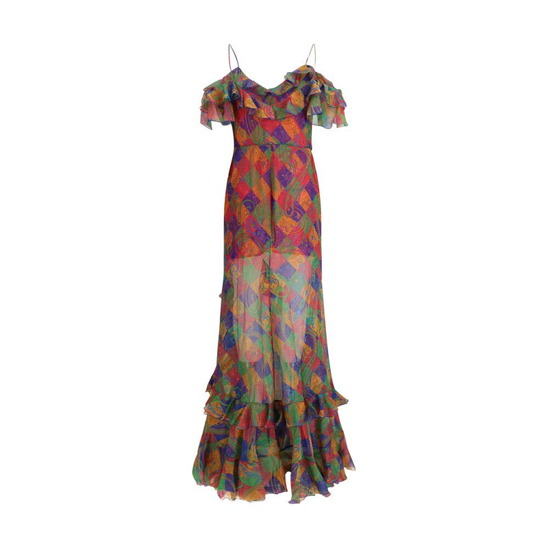 Etro Multicolor Silk Casual Dress Glam Steals