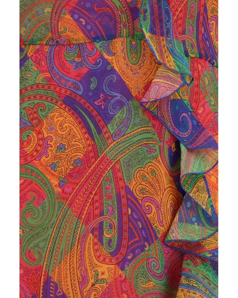 Etro Multicolor Silk Casual Dress 