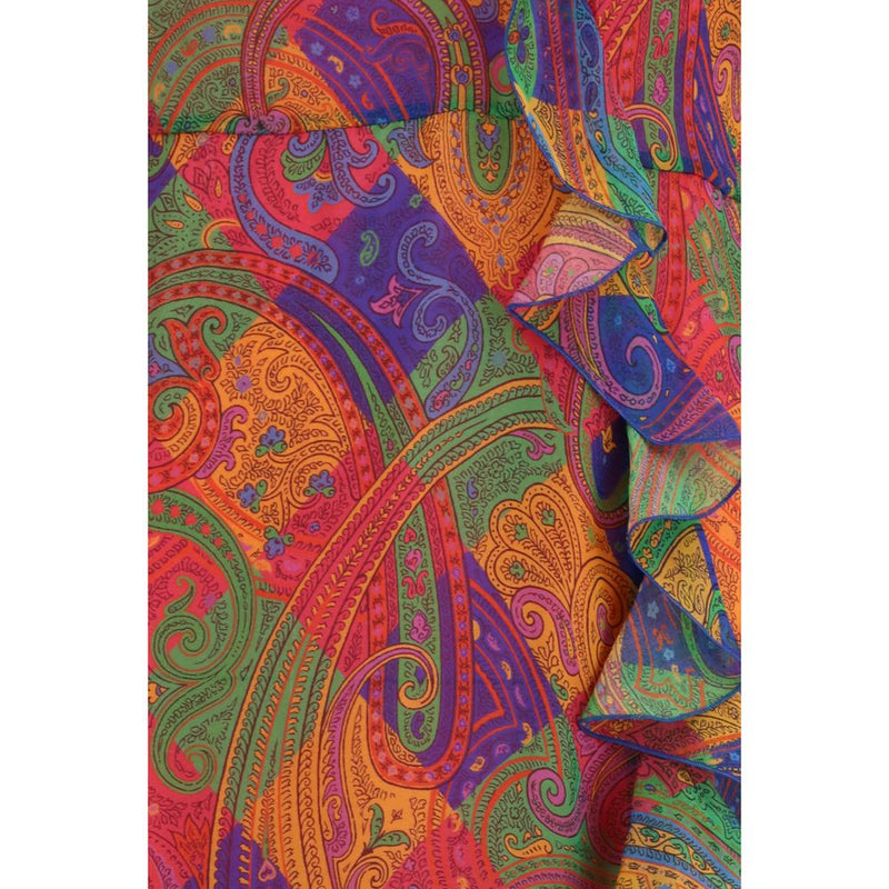 Etro Multicolor Silk Casual Dress Glam Steals