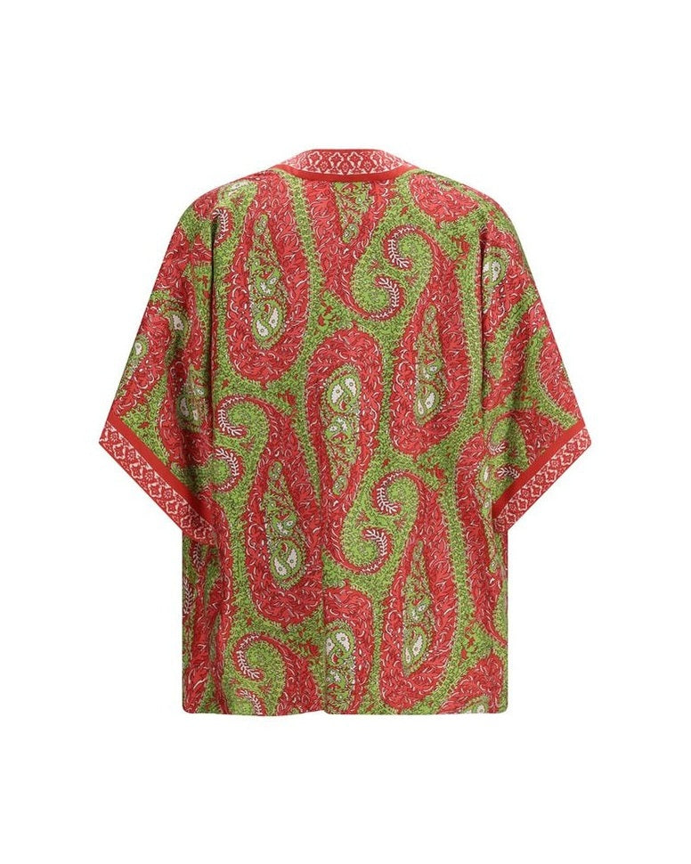 Etro Multicolor Silk Cloacks Glam Steals