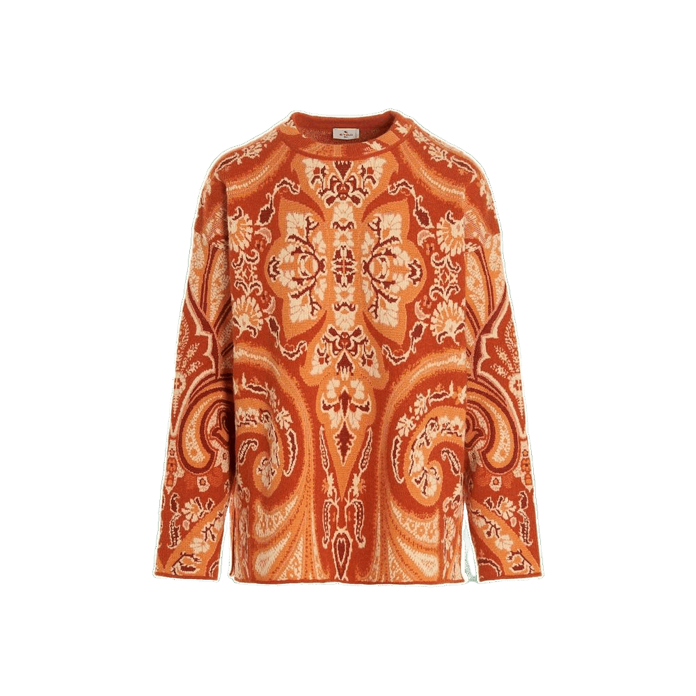 Etro Orange Polyamide Sweatshirt Glam Steals