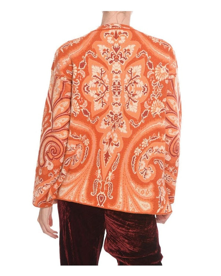 Etro Orange Polyamide Sweatshirt Glam Steals