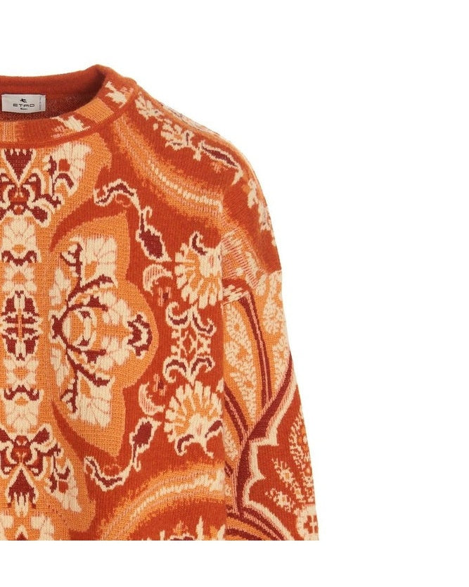 Etro Orange Polyamide Sweatshirt Glam Steals
