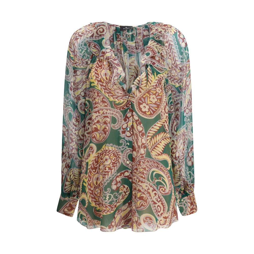 Etro Silk Crepon Shirt Glam Steals