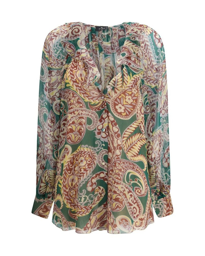 Etro Silk Crepon Shirt Glam Steals