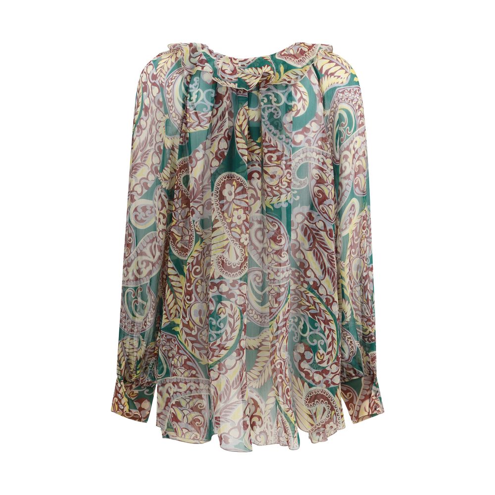 Etro Silk Crepon Shirt Glam Steals