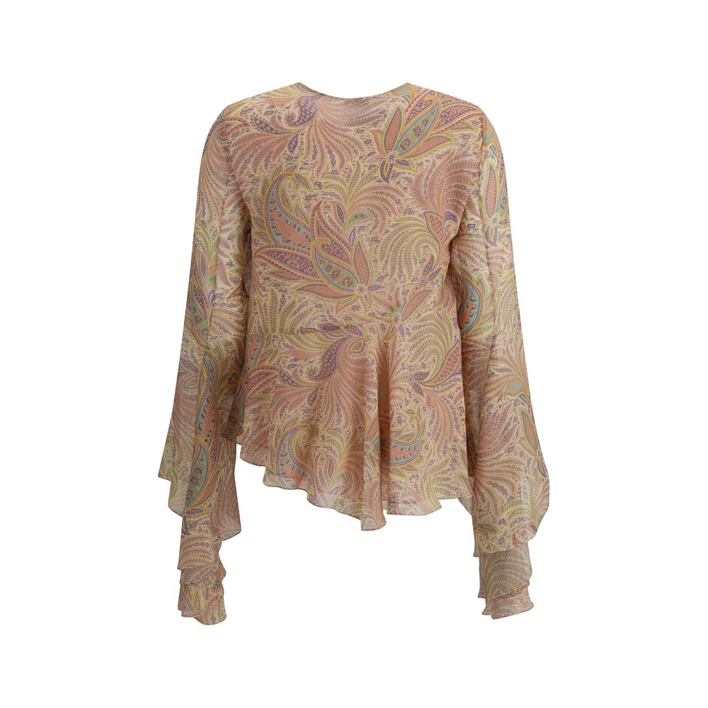 Etro Silk Paisley Print Blouse Glam Steals