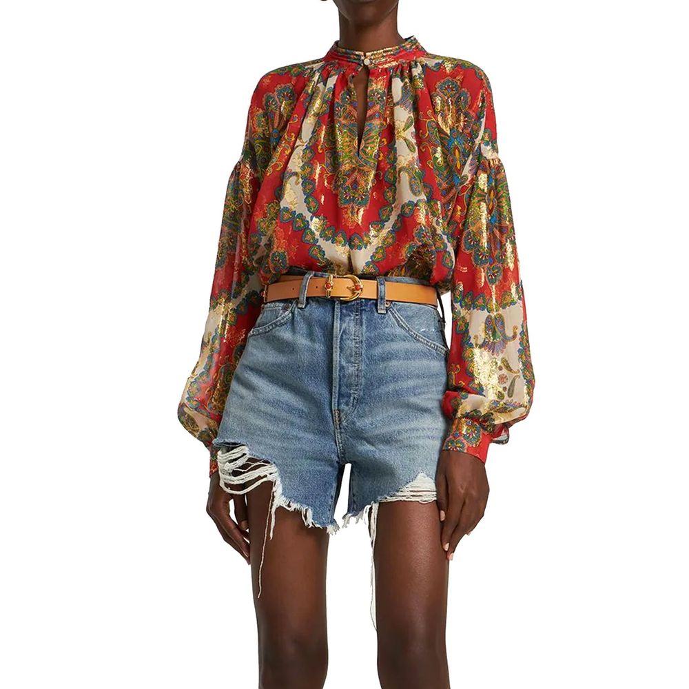 Etro Silk Printed Shirt Glam Steals