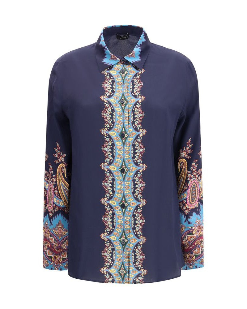 Etro Silk Shirt Paisley Print Glam Steals