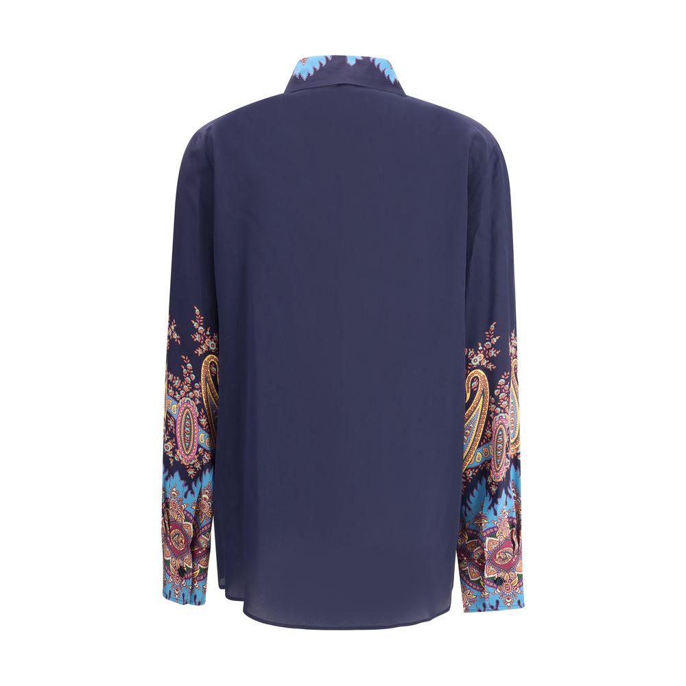 Etro Silk Shirt Paisley Print Glam Steals