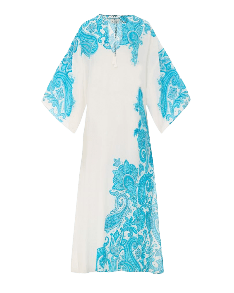 Etro White Viscose Casual Dress Glam Steals