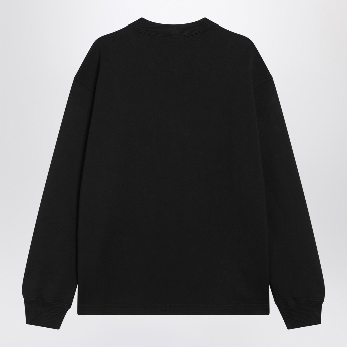 Dolce & Gabbana Dolce&Gabbana Black cotton sweatshirt with logo patch Glam Steals