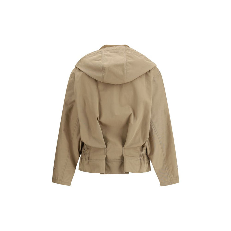 Fendi Beige Cotton Full Length Jacket Glam Steals