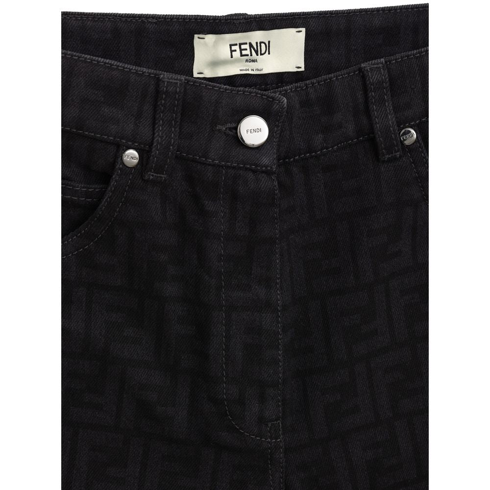 Fendi Black Cotton Jeans Denim Glam Steals