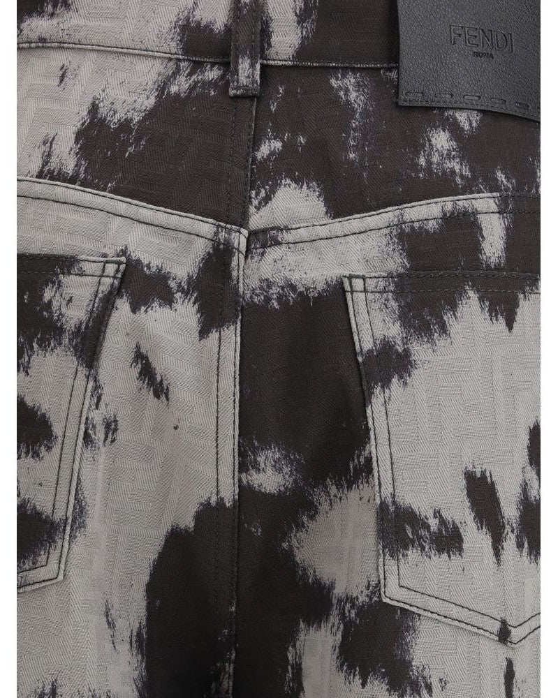 Fendi Black Cotton Straight Leg Jeans Glam Steals