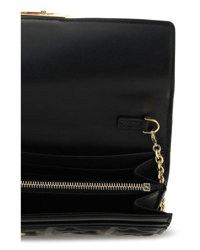 Fendi Black Lamb Ovis Aries Wallet Glam Steals