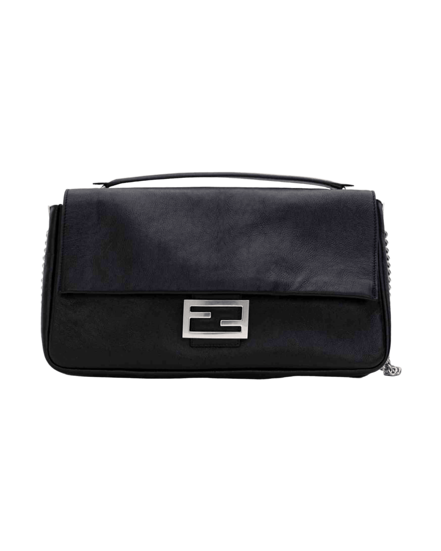 Fendi Black Leather Shoulder Bag Glam Steals