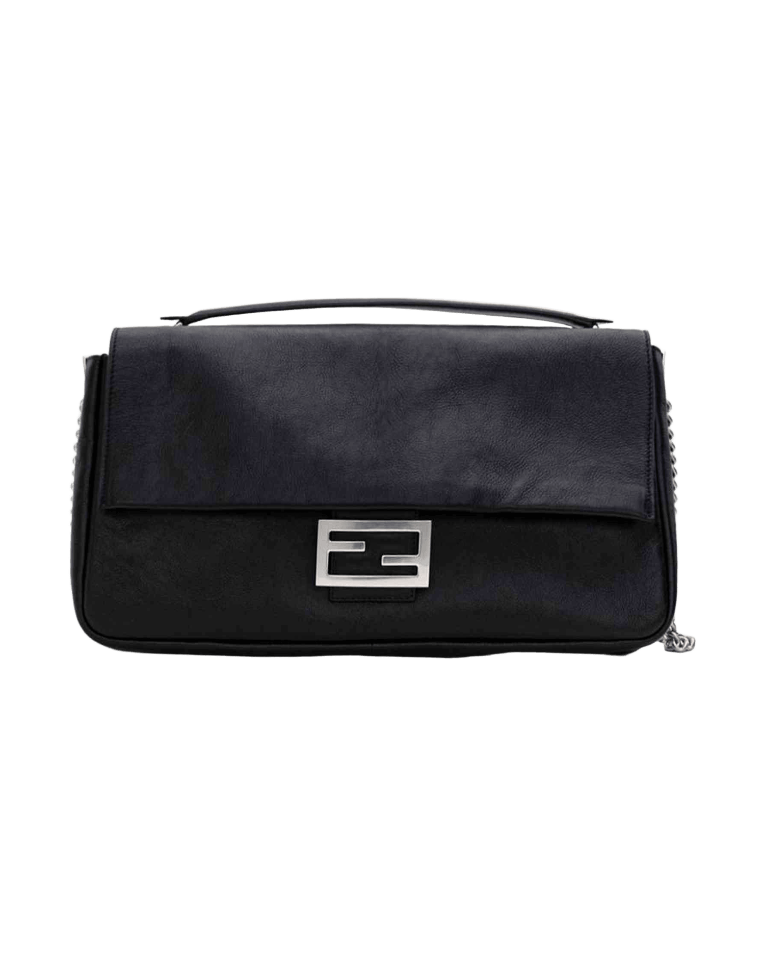 Fendi Black Leather Shoulder Bag Glam Steals